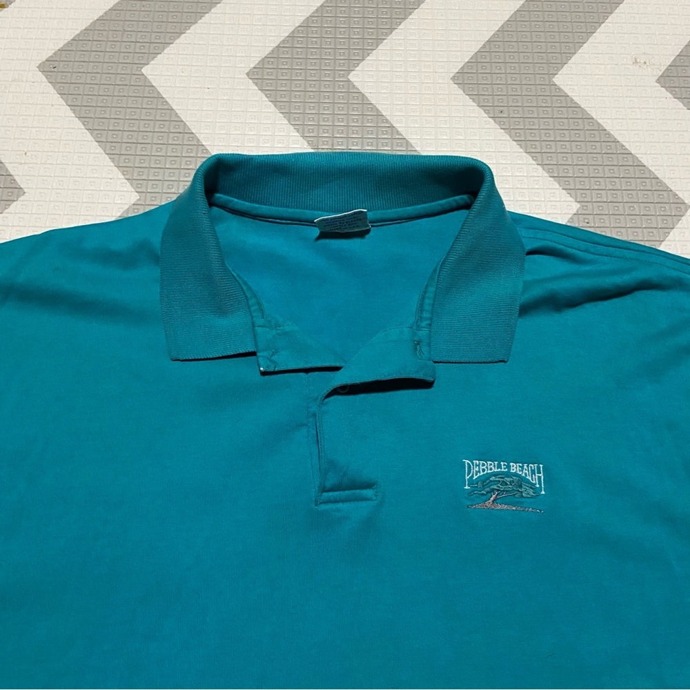 Pebble beach aqua polo XL